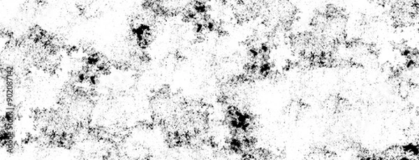 Fototapeta Texture of damaged concrete wall. Dust overlay distress grain. Monochrome distressed overlay background.	