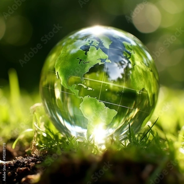 Fototapeta World Environmental Health Day. Earth day symbolizes the global effort to protect the environment conservation.