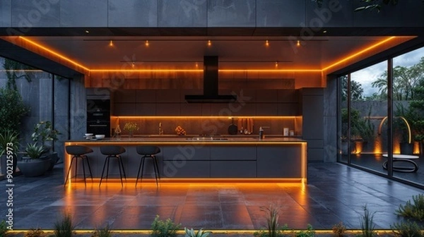 Obraz Ultra-Modern Luxury Kitchen Decor