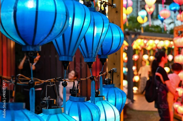 Obraz カラフルなランタン