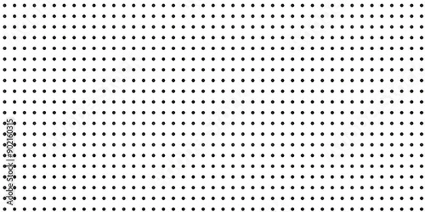 Obraz Abstract grunge grid polka dot halftone background pattern. Spotted black and white line illustration. Textures.