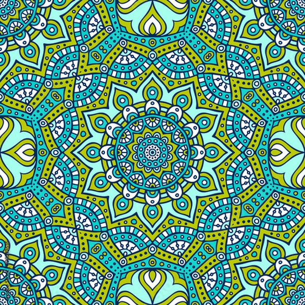 Fototapeta Ethnic floral seamless pattern