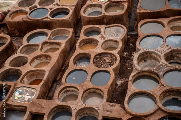 Obraz Tannery in Morocco