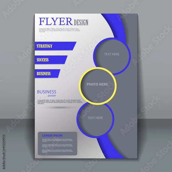 Obraz Vector flyer template for design 