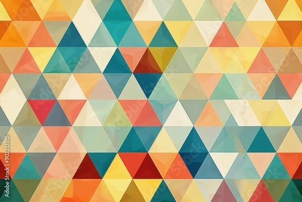 Fototapeta Vibrant Abstract Geometric Pattern Background