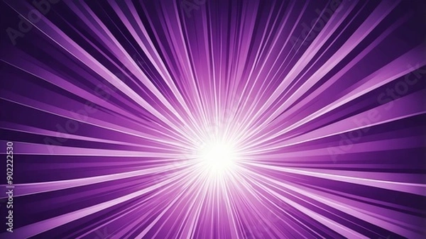 Fototapeta purple sunburst rays abstract background copy space backdrop art