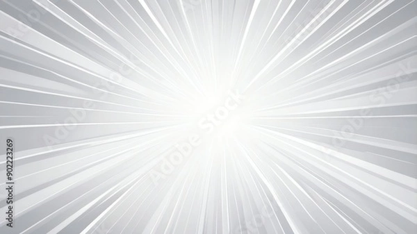 Fototapeta white sunburst rays abstract background copy space backdrop art