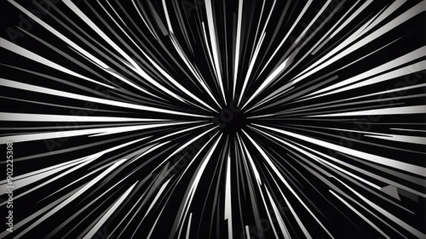 Fototapeta black starburst pattern abstract background copy space backdrop art