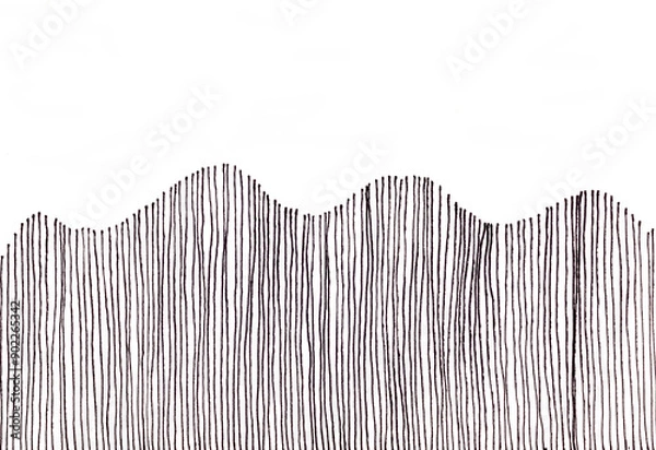 Fototapeta stylized graphic image of aqua, black and white