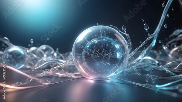 Obraz Beautiful, bright bubbles