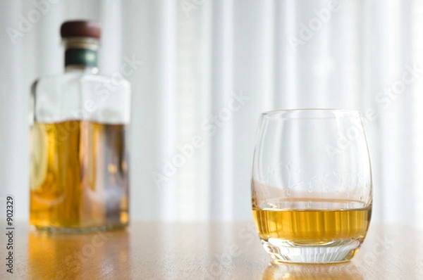 Obraz whisky and bottle