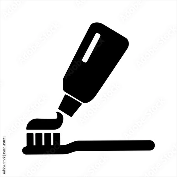 Fototapeta Toothbrush vector icon. Toothbrush vector sign.