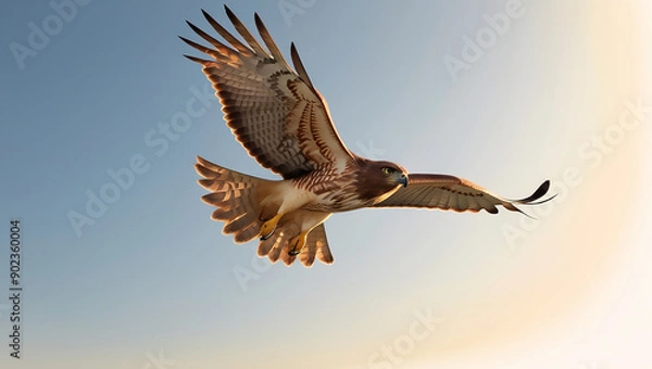 Fototapeta Majestic Hawk in Flight