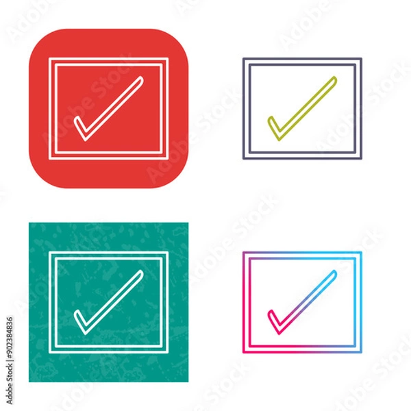 Fototapeta Checkbox Icon Design