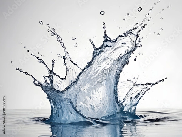 Obraz Abstract Water Splash Patterns