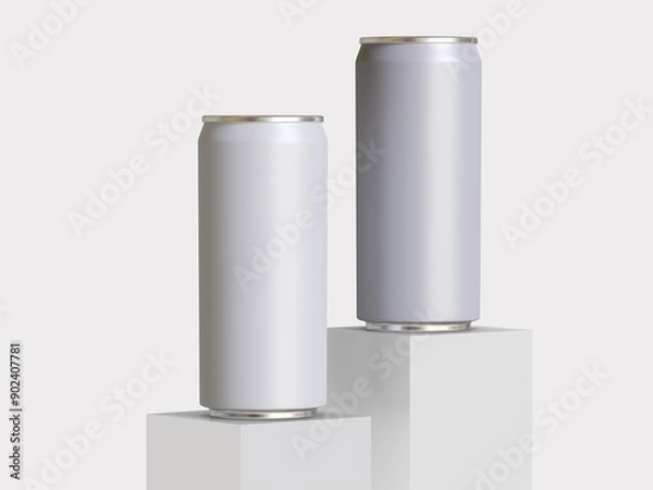 Obraz bottle cold drink isolated on white background.