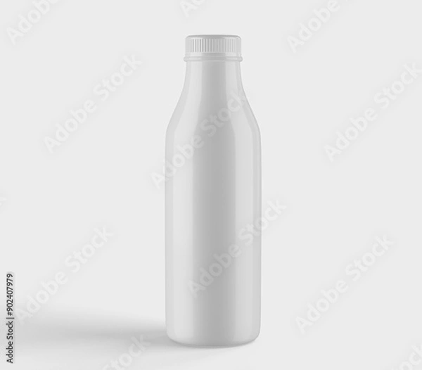 Obraz bottle milk isolated on white background.