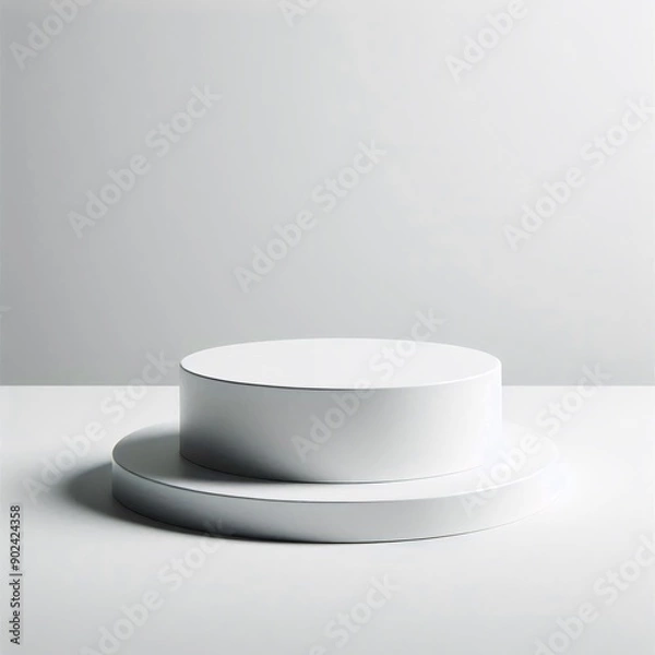 Obraz Minimalist White Surface Background