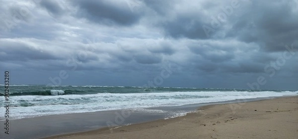 Obraz storm on the beach