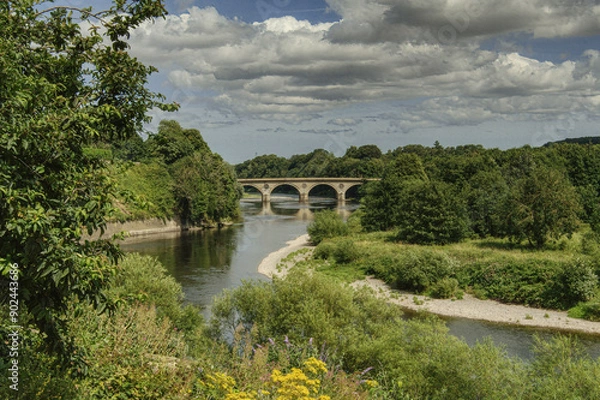 Obraz A view of the bridge at Coldstream