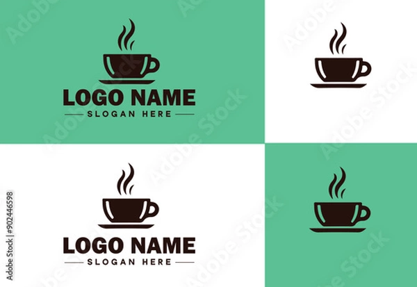 Obraz Cafe icon Coffeehouse Bistro Café bar flat logo sign symbol editable vector