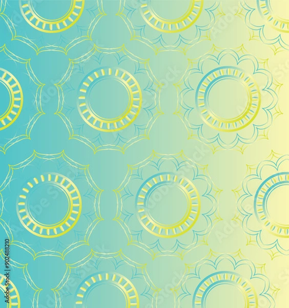 Obraz This is simple and vector mandala background and it is editable.