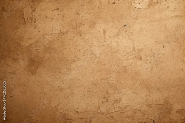 Fototapeta Processed collage of vintage brown cardboard paper texture. Background for banner, backdrop