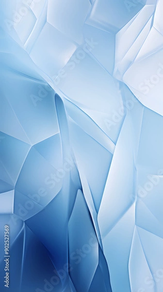 Fototapeta Digital technology 3d curve ice blue abstract graphic poster background with generative