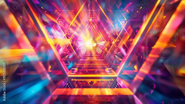 Fototapeta “Geometric Triangular Pathway”