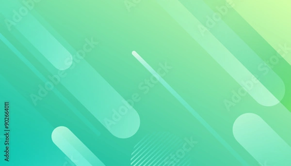 Fototapeta Green geometry abstract background. Vector illustration