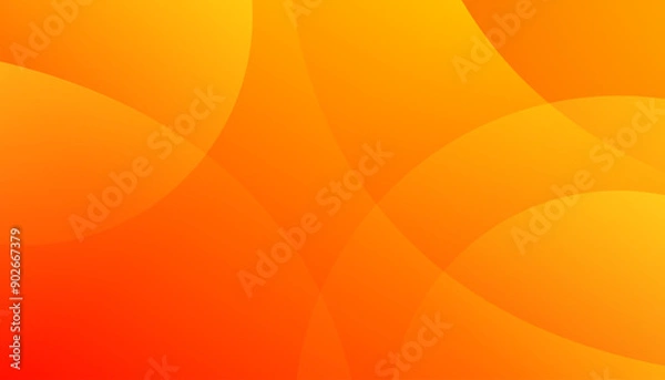 Fototapeta Abstract modern orange banner background. Dynamic shapes composition. Eps10 vector