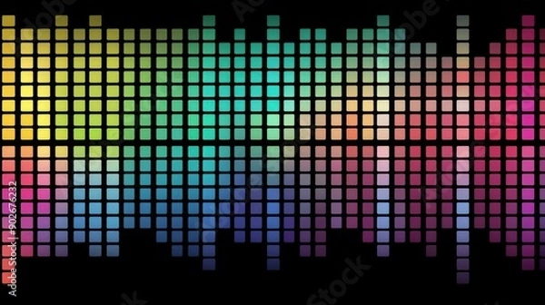 Fototapeta Abstract Colorful Grid Mosaic