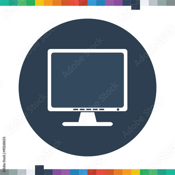Fototapeta Computer screen icon.