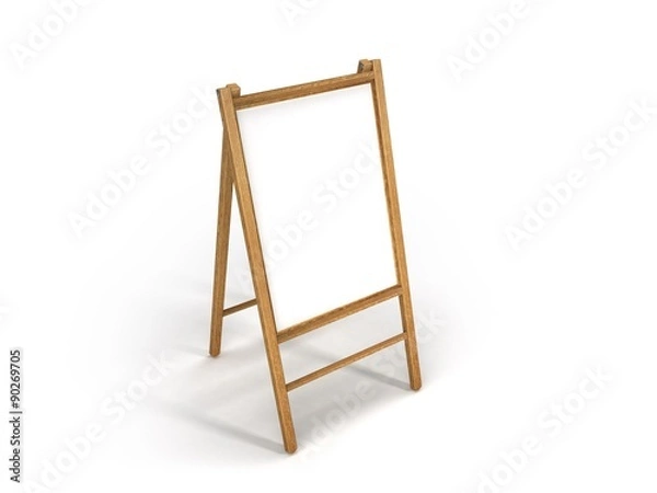 Obraz wooden easel