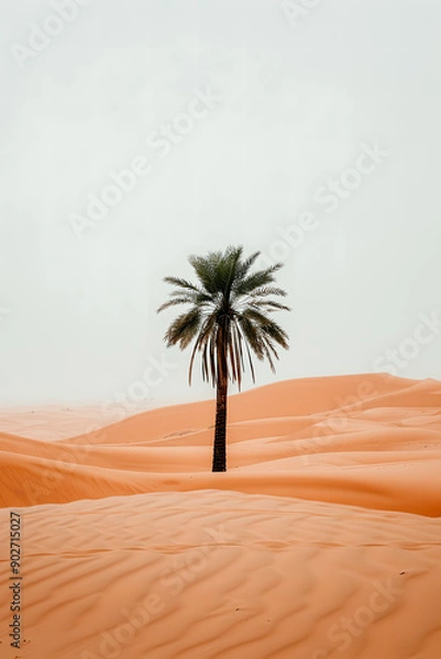 Fototapeta Palmier dans le désert
