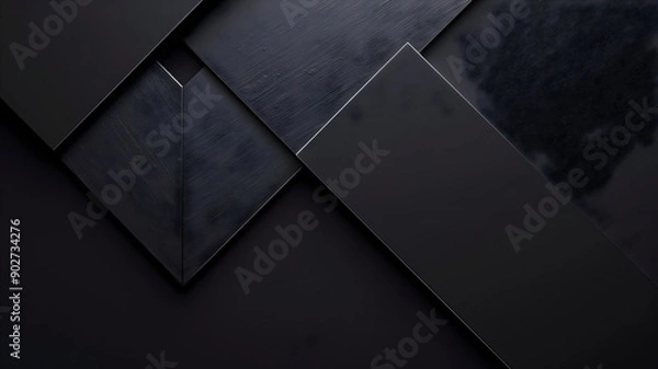 Obraz A sleek business logo featuring a unique abstract mark with sharp geometric shapes, captured in high-definition. 

