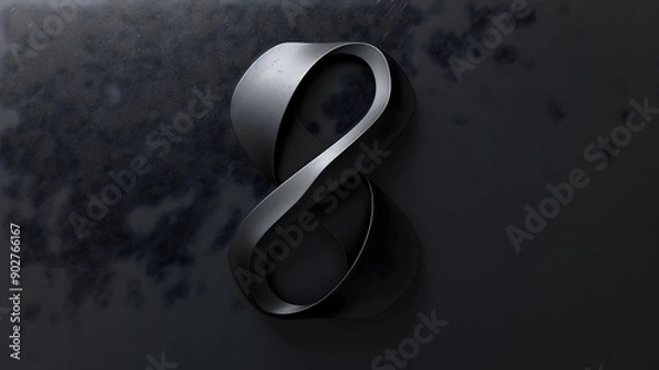 Fototapeta A sleek business logo featuring a unique abstract mark with sharp geometric shapes, captured in high-definition. 
