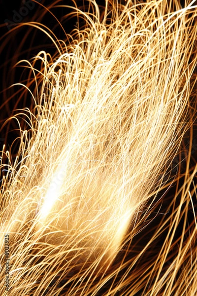 Obraz abstract shape from sparkler