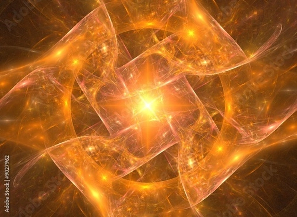 Obraz glowing fractal design