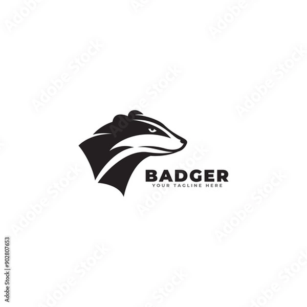 Fototapeta badger logo icon vector template