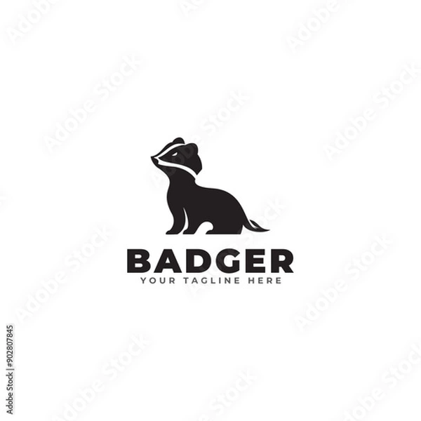 Obraz badger logo icon vector template