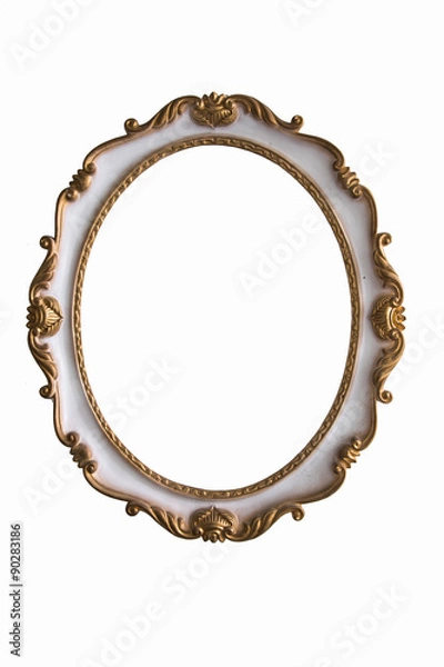 Obraz Picture gold frame with a decorative pattern