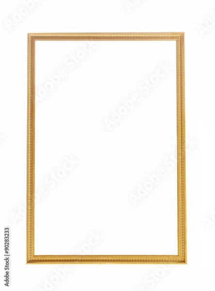 Fototapeta Picture gold frame with a decorative pattern