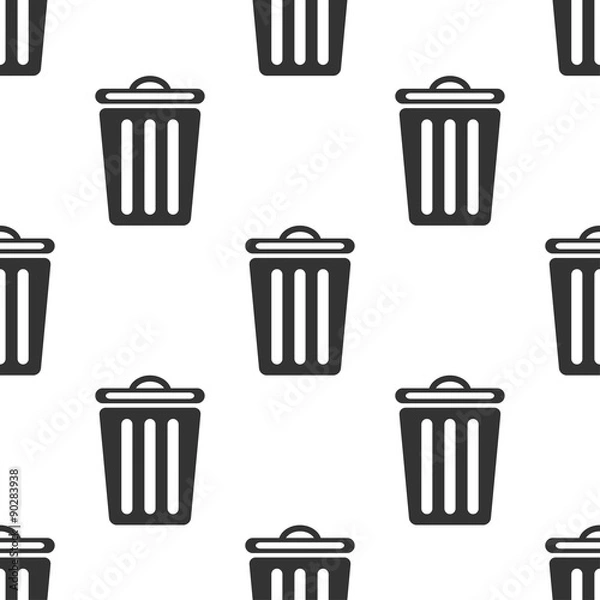 Fototapeta seamless pattern with bin