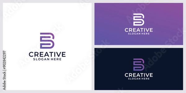 Obraz lcreative letter s b logo