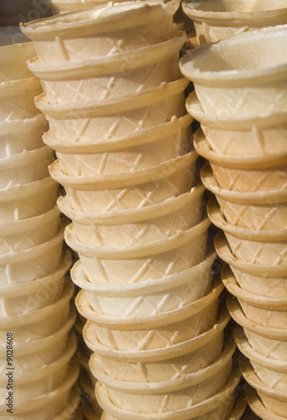 Obraz Ice cream wafer cup