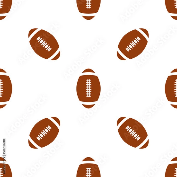 Fototapeta Universal vector american football seamless patterns tiling.