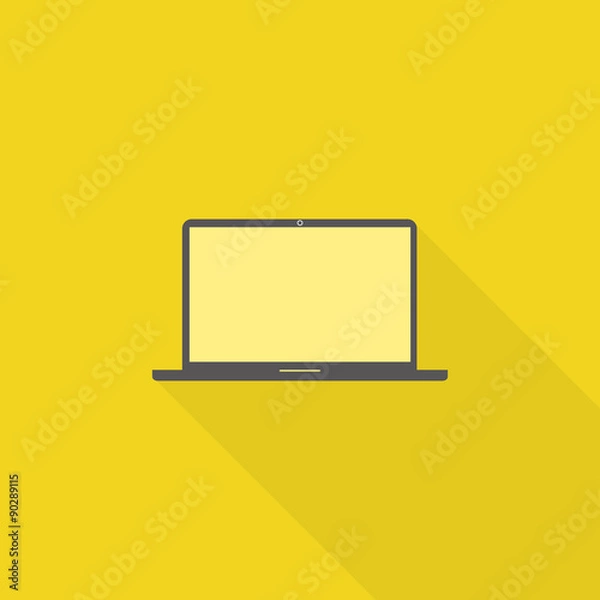 Obraz aptop icon , illustration, flat design