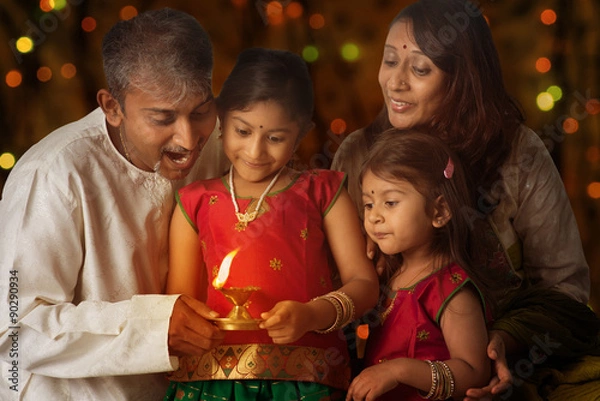 Obraz Celebrating Diwali