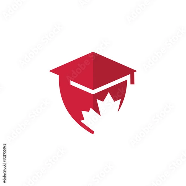 Obraz maple academy simple sleek creative geometric modern logo design